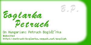 boglarka petruch business card